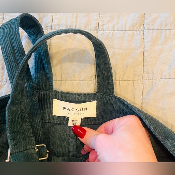 PacSun corduroy button up overall mini dress - Picture 3 of 3